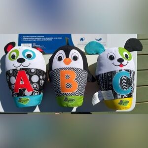 Baby Bowler 3pc Playset Infant Early Years Toy ABC 123 plush Bowling pin NO BALL